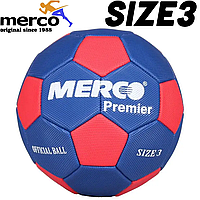 М'яч гандбольний спортивний ігровий м'яч для гандболу Merco Premier Handball Ball Blue, розмір №3