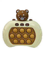 Поп Іт електронна іграшка антистрес Pop it Speed Pass Game Machine ведмедик