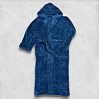 Флисовый мужской халат Kayra X2, синий 2XL