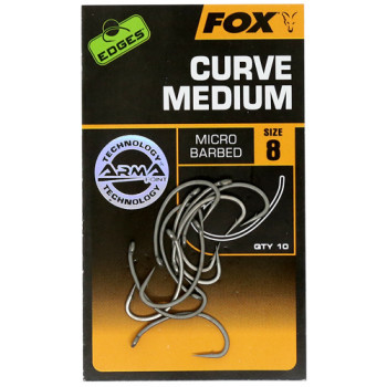 Крючки Fox Edges Armapoint Curve shank medium size 8