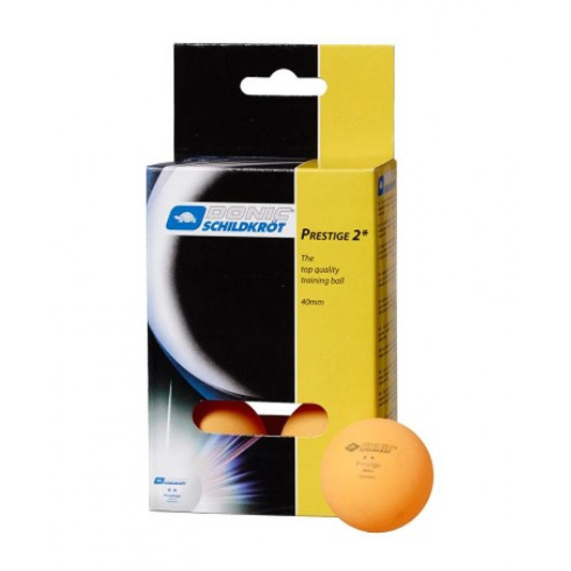 М'ячі для настільного тенісу 6 шт. 2-Star Prestige Donic-Schildkrot 658028 Orange