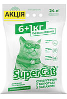 Наповнювач Super Cat для котів з ароматизатором 6+1кг