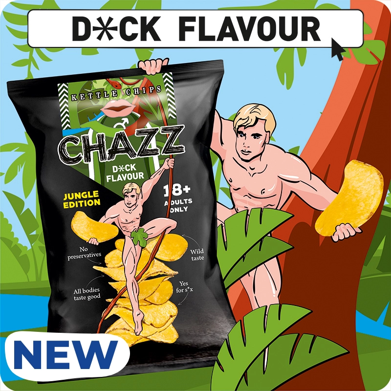 Чіпси CHAZZ зі смаком DICK 90г