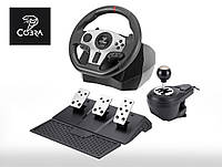 Игровой руль с педалями Cobra GT900 Pro Rally для PS4, PS3, Xbox One X/S, Xbox 360, PC, Nintendo Switch Б3456
