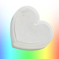 Бомбочка для ванны "Секретное сердце" внутри 3 цвета радуги, аромат фруктовое ассорти 130 г