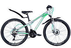 Велосипед ST 26" Discovery TREK AM DD рама- с крылом Pl 2024 (сріблястий)