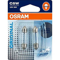 Автолампа ук. OSRAM 6418-02B C5W 36mm 12V SV8.5-8 10X2 Blister SM, код: 6720701