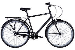 Велосипед ST 28" Dorozhnik COMFORT MALE рама-" з багажником задн St з крилом St 2024 (чорний (м))