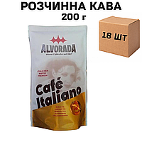 Ящик растворимого кофе Alvorada Cafe Italiano 200гр (в ящике 18 шт)