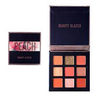 Тіні для повік Beauty Glazed Peach palette 9 кольорів