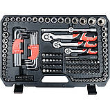 Набір інструментів 1/2"/3/8"/ 1/4" 198 ел. Yato YT-38850, фото 4