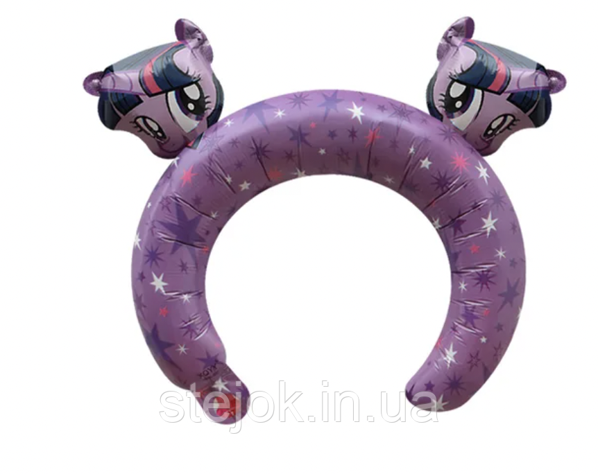 Фольгована куля обруч литл поні 26 х 20 см, фото 1