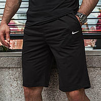 Шорти чоловічі чорні літні найк довгі домашні стильні спортивні повсякденні зручні круті легкі модні