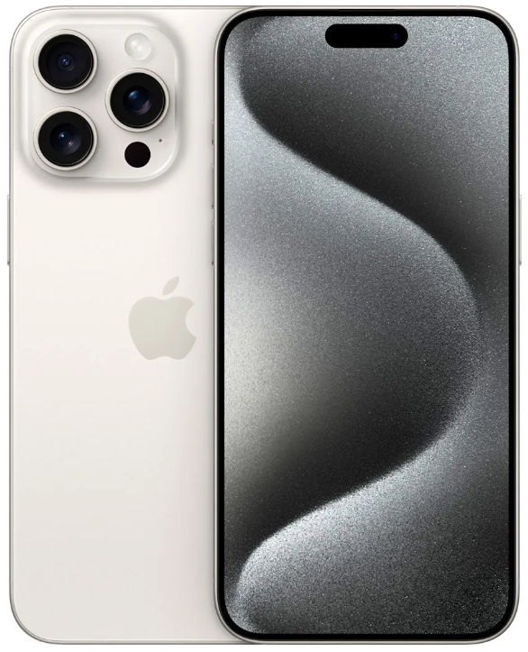 Смартфон Apple iPhone 15 Pro 256Gb White Titanium (MTV43) Official Version