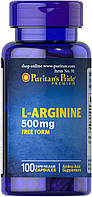 L-аргинин Puritan's Pride L-arginine 500 mg 100caps