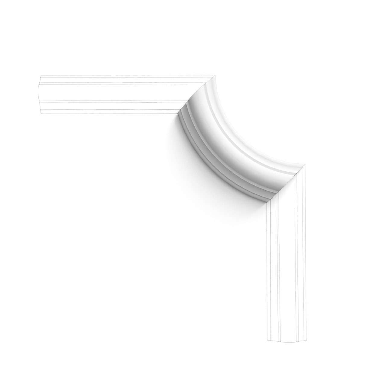 Кутовий елемент до молдингу Orac Decor P4020