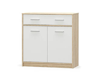 Комод 2Д1Ш Тіпс Меблі Сервіс Сонома/Білий