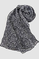 Шарф женский с принтом, цвет серо-черный, 244R011-1