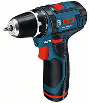 BOSCH GSR 10,8 V-2-LI Professional - Акумуляторний дриль-шупуповерт, L-BOXX, 2,0 А*год, фото 2