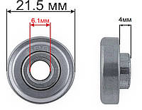 Подшипник для колёс 21,5*6,1*4мм