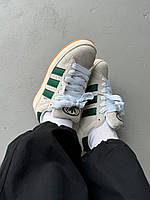 Женские кроссовки Adidas Campus Beige/Green