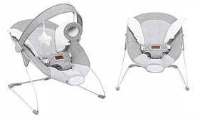 Багатофункціональна колиска-гойдалка з музикою та вібрацією дитячий шезлонг MoMi Tuli