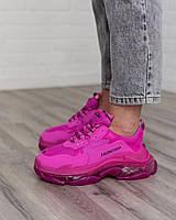 Balenciaga Triple S Clear Sole Pink Neon висока якість