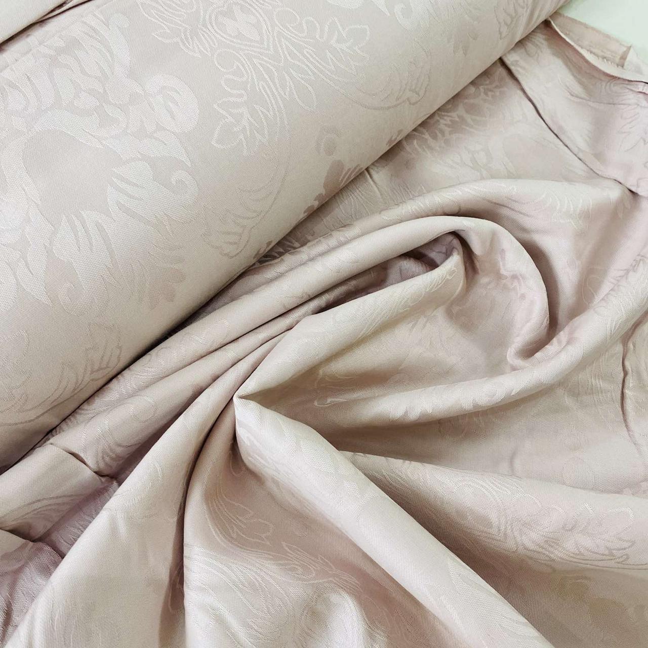 ВІДРЕЗ (1,55 * 2,4) Тканина сатин, королівська лілія пудрового кольору (ТУРЦІЯ шир. 2,4 м) (SAT-J-FR-0024), фото 1