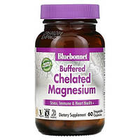 Bluebonnet Buffered Chelated Magnesium 60 капсул EXP