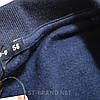 Чоловіча кофта великого розміру (батал) з довгим рукавом та застібкою на ґудзиках - джинсовий колір, фото 5
