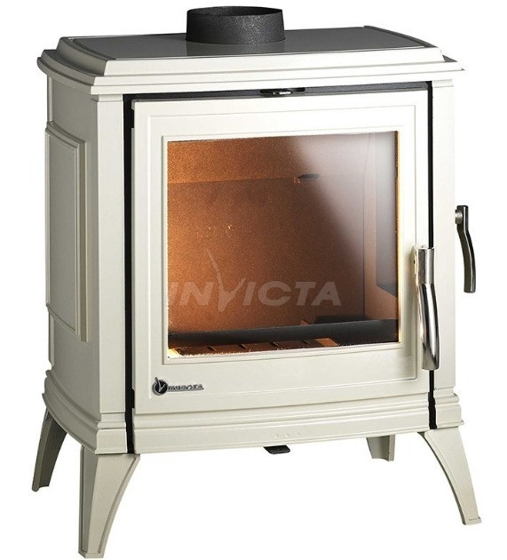Піч-камін Invicta Sedan M емаль слонова кістка, фото 1