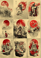 Настінний постер плакат "Японський Самурай"
