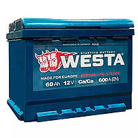 Аккумулятор Westa(Premium) 60Ah, L, EN 600 , автомобильный . Работаем с НДС