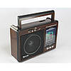 Радіоприймач-колонка MP3 GOLON RX 9966UAR Коричневий, фото 3