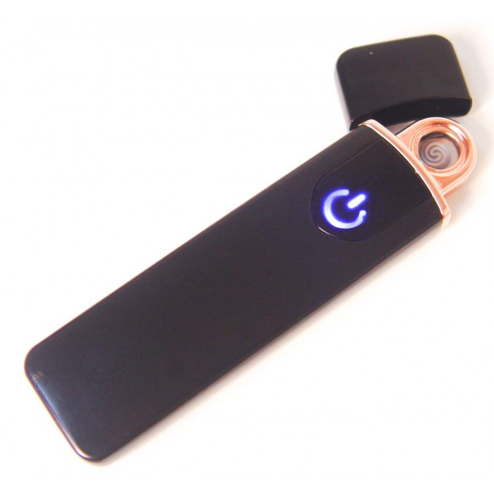 Спіральна електрична USB запальничка ZGP 4 Чорна