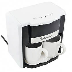 Крапельна кавоварка DOMOTEC MS-0706 + 2 чашки біла