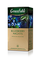 Чай черный со вкусом черники пакетированный Blueberry Nights Greenfield 25 шт по 1.5 г