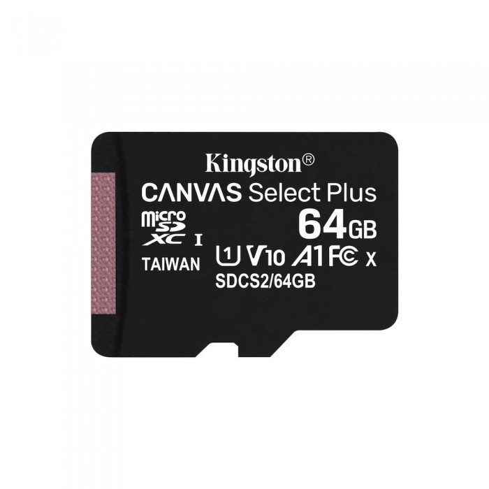 Картка пам'яті Kingston 64 GB MicroSDXC Class 10 Canvas Select plus 100R A1