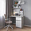 Комп’ютерний стіл VAYS R-18, письмовий з тумбою праворуч, без ручок, ЛДСП, 100×60×75 см - для дому та офісу, фото 8