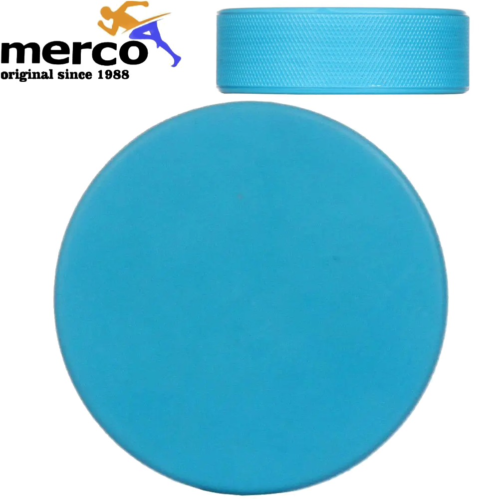 Шайба хокейна для дорослих Merco Light hockey Puck Lightweight діаметр 75 мм ширина 25 мм синя