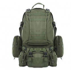 Рюкзак тактичний військовий із підсумками 55 л Tactical Backpack oliva B08 torg24