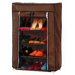 Стелаж тканинний для зберігання взуття Combination Shoe Frame 60X30X90 Коричневий