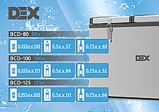 Автохолодильник-морозильник DEX BCD-125 125л Компресорний, фото 3