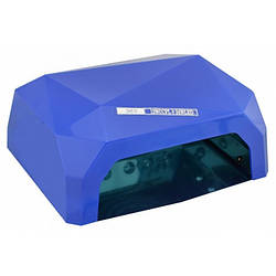 УФ лампа для нарощування нігтів на 36 Вт Beauty nail CCF + Led сенсор гель, лак Синя