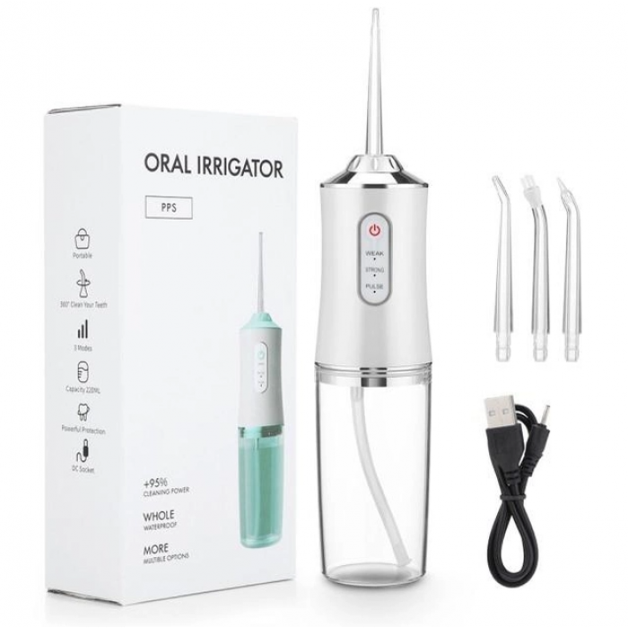 Іригатор портативний електричний Oral Irrigator S3J2 для зубів Білий
