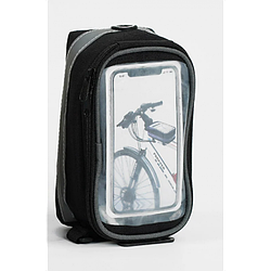 Сумка велосипедна F 32217 1 основне відділення, прозора кишеня під смартфон, на липучках, світловідбивні