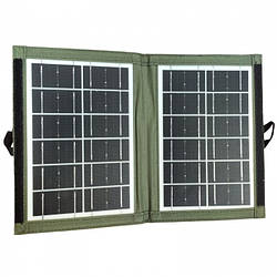 Сонячна панель трансформер CcLamp CL-670 7 Вт заряджання від сонця Solar Panel Зелена