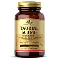 Аминокислота Solgar Taurine 500 mg, 100 вегакапсул EXP