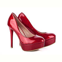 Женские Красные Туфли Seven на высоком каблуке