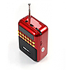 Радіоприймач з FM USB MicroSD BKK B872 радіо на акумуляторі Червоний, фото 3